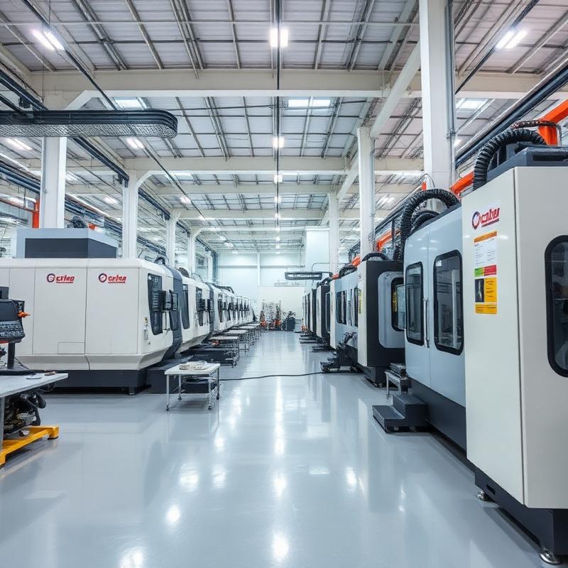 Interior da fábrica DRUCKMAN em São Paulo com equipamentos industriais para o setor automotivo